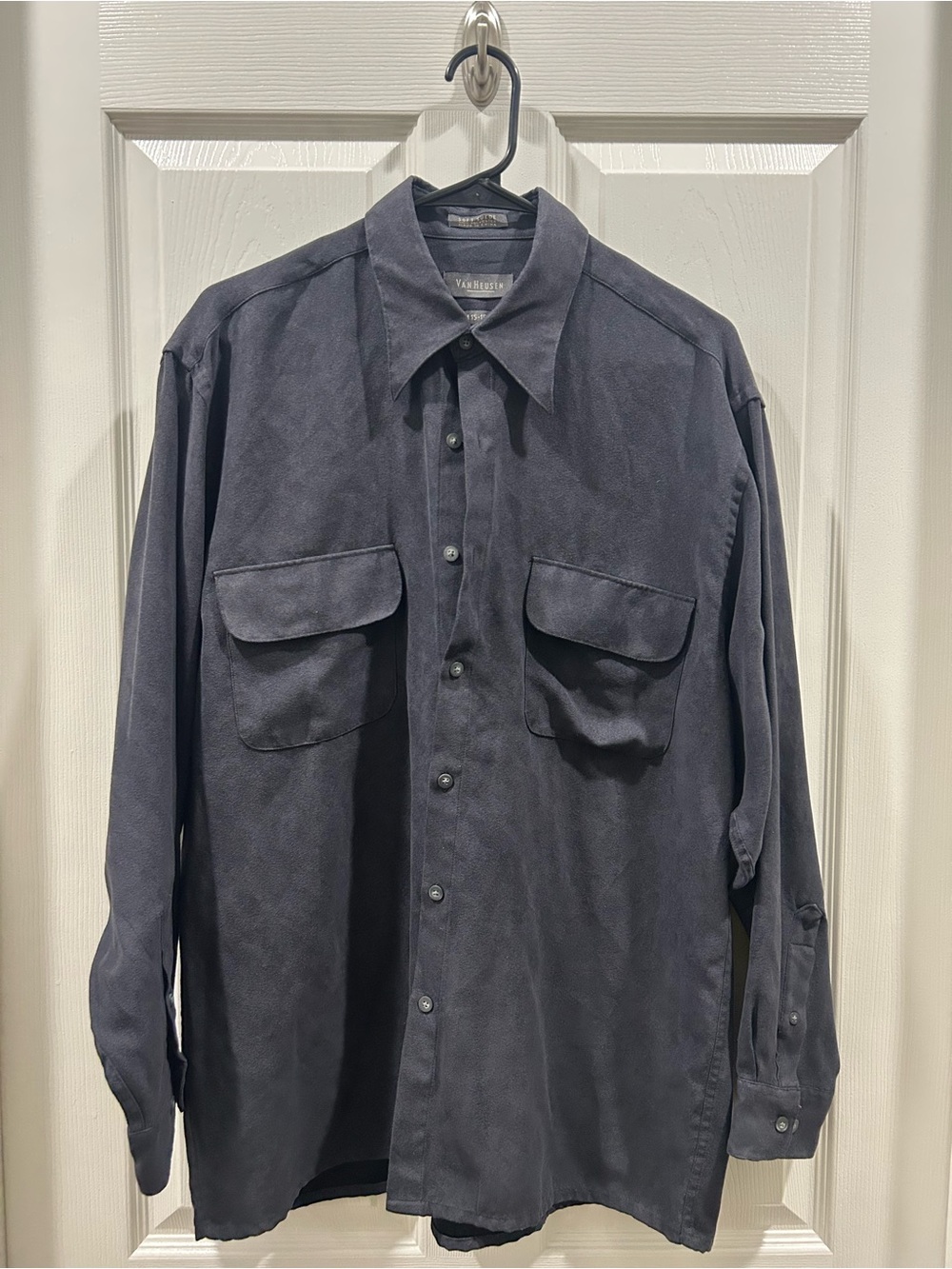 Van Heusen Men's Slate Button-Front Shirt Jacket